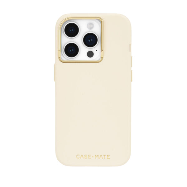 Case-Mate Silicone with MagSafe Case เคส iPhone 15 Pro - Beige