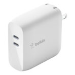 Belkin BOOST↑CHARGE™ 68W Dual USB-C PD GaN Wall Charger หัวชาร์จ GaN / PD60W Max (2พอร์ต) * พร้อมสาย USB-C Cable ขนาด 2 เมตร