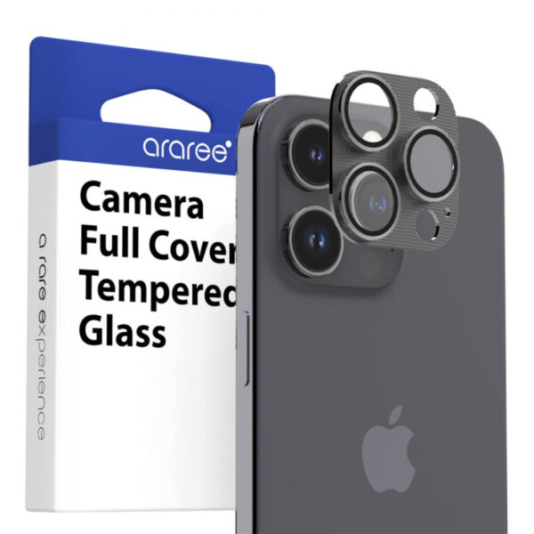 ARAREE Core Camera กระจกกันรอยเลนส์กล้อง – iPhone 15 Pro / 15 Pro Max - (Black Metal)