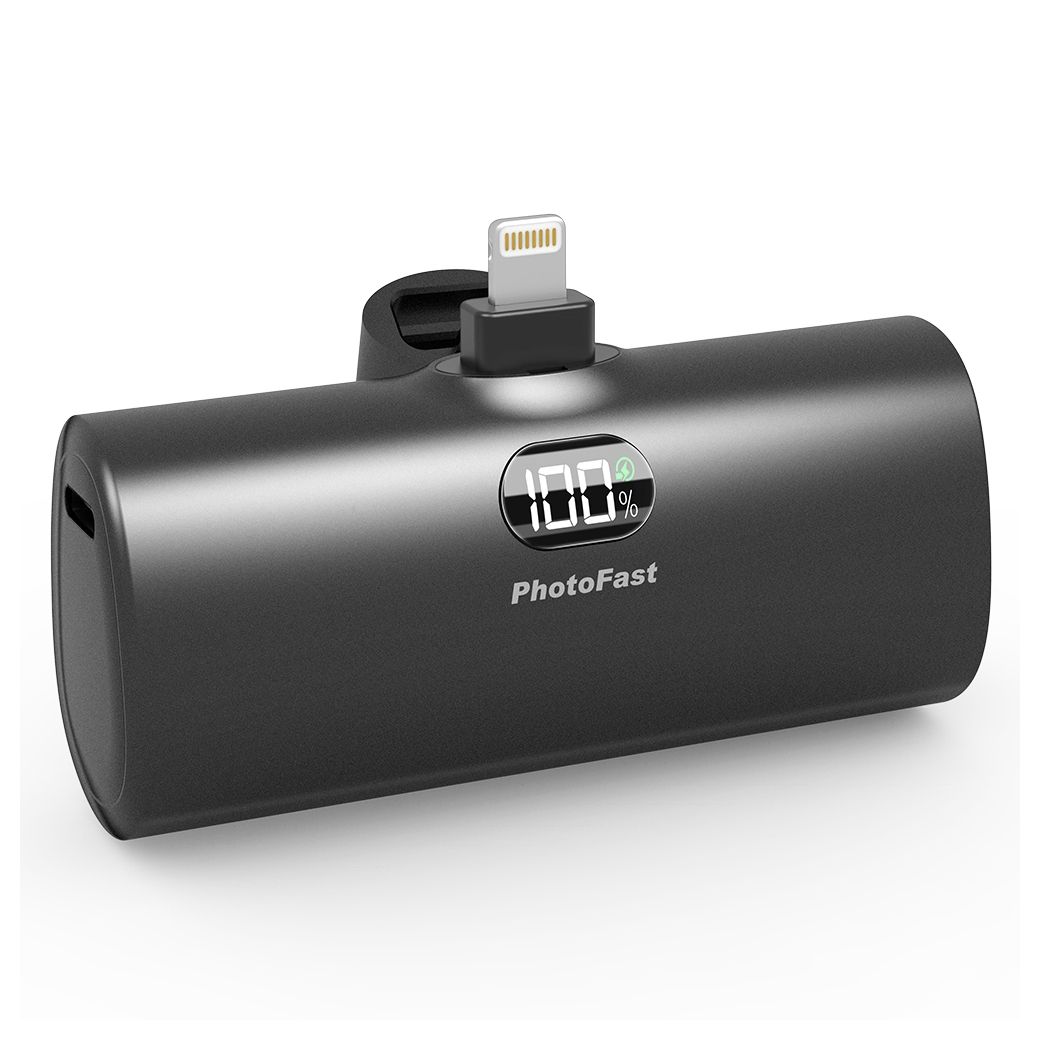 Photofast Lighting Power PD หัวชาร์จ Lightning 5,000mAh PD20W - Black Photofast Lighting Power PD หัวชาร์จ Lightning 5,000mAh PD20W - Black - Image 1