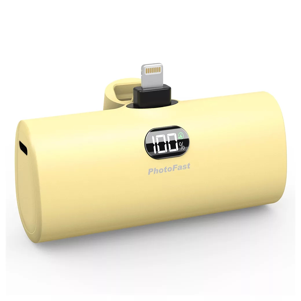 Photofast Lighting Power PD หัวชาร์จ Lightning 5,000mAh PD20W - Vanilla Milk Photofast Lighting Power PD หัวชาร์จ Lightning 5,000mAh PD20W - Vanilla Milk - Image 1