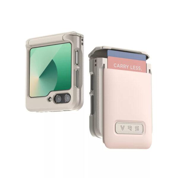 VRS D-Wallet Pebble Case เคส Samsung Galaxy Z Flip 6 – Pink Sand [Pre-Order]