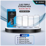 HI-SHIELD 2.5D Triple Strong Max กระจกเต็มจอแบบใส – iPhone 16 Pro Max - Image 2