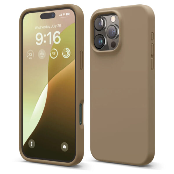 Elago Liquid Silicone Case เคส iPhone 16 Pro Max - Brown