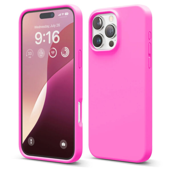 Elago Liquid Silicone Case เคส iPhone 16 Pro Max - Ice Red