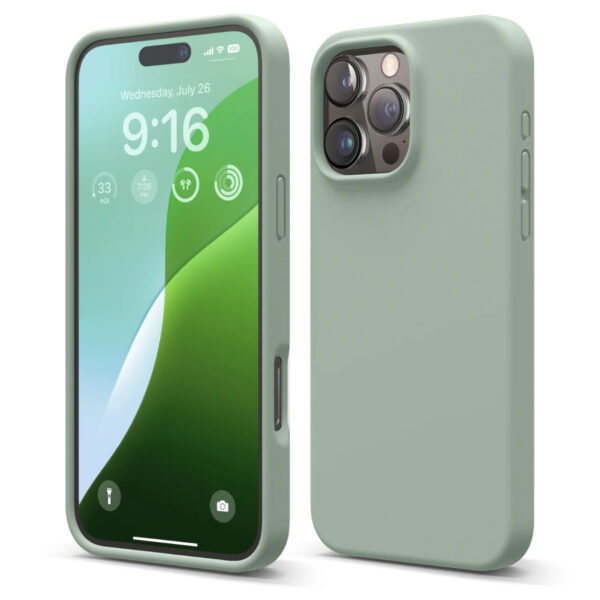 Elago Liquid Silicone Case เคส iPhone 16 Pro Max - Khaki Green