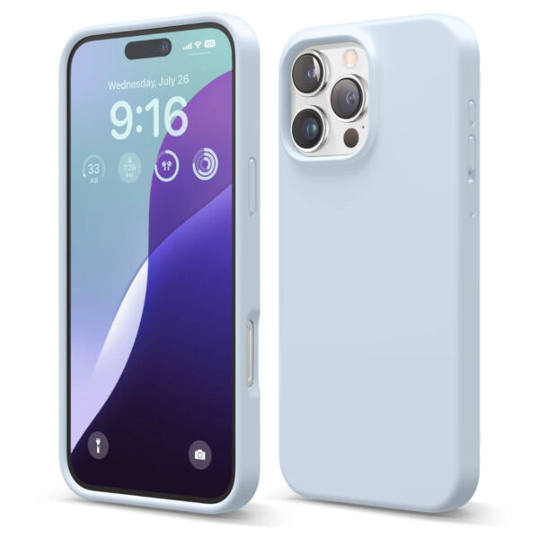 Elago Liquid Silicone Case เคส iPhone 16 Pro Max - Light Blue