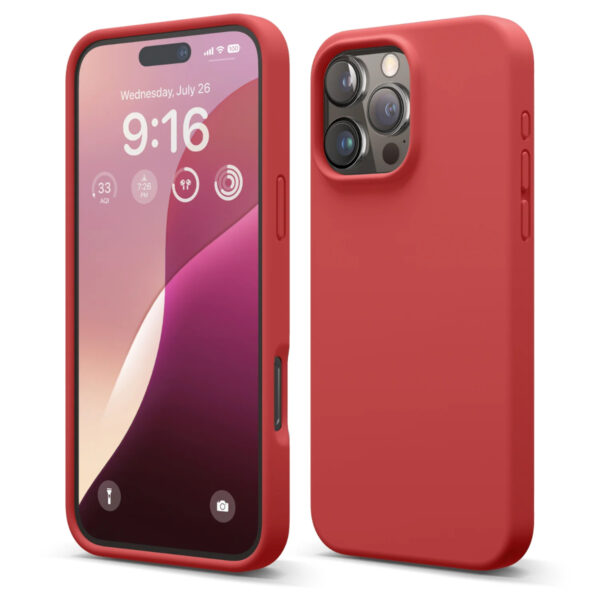 Elago Liquid Silicone Case เคส iPhone 16 Pro Max - Red