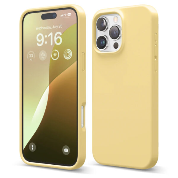 Elago Liquid Silicone Case เคส iPhone 16 Pro Max - Yellow