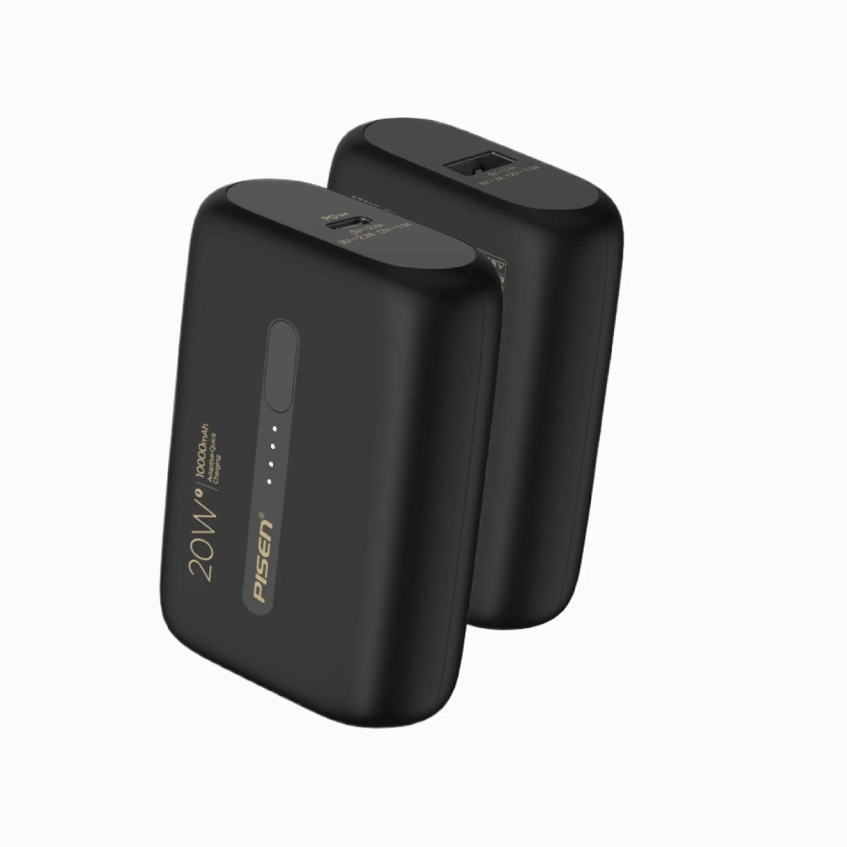 TS-D364_2 PISEN TS-D304 10000mAh Power Tiny PD20W - Black - Image 1
