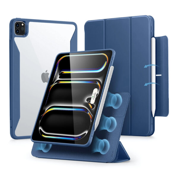(สินค้าพร้อมส่ง) ESR Rebound Hybrid Case 360 เคส iPad Pro 11″ (2024) – Navy Blue