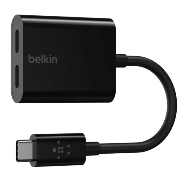 Belkin RockStar™ USB-C Audio + Charge Adapter (F7U081btBLK) - Black