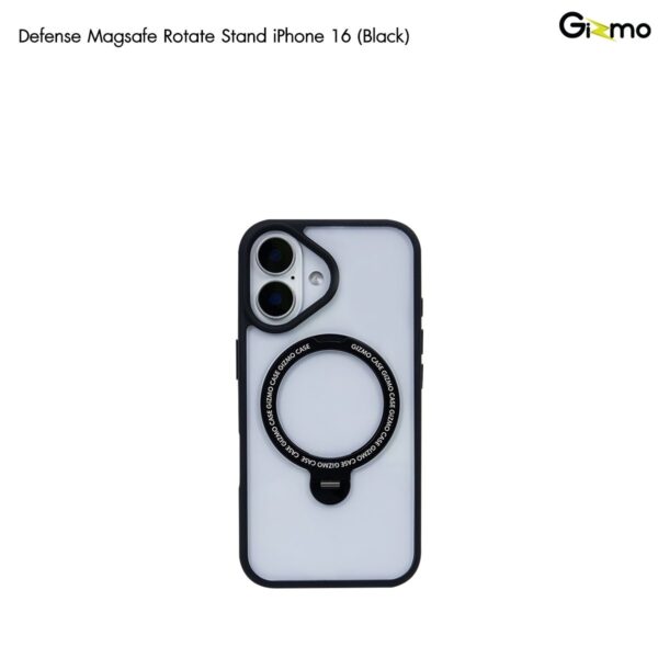 Gizmo Defense Rotate Stand MagSafe Case เคส iPhone 16 – Black