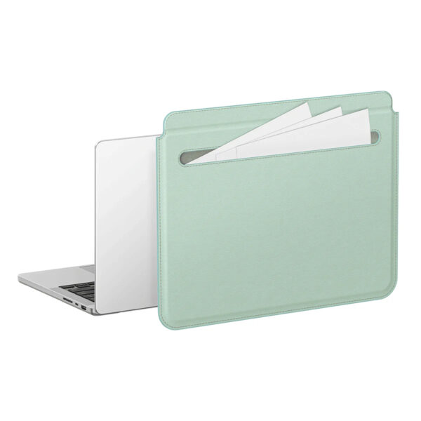 AMAZINGthing Matte Pro Mag Sleeve with Pocket กระเป๋าสำหรับ MacBook / Laptop 14″ – Mint Green