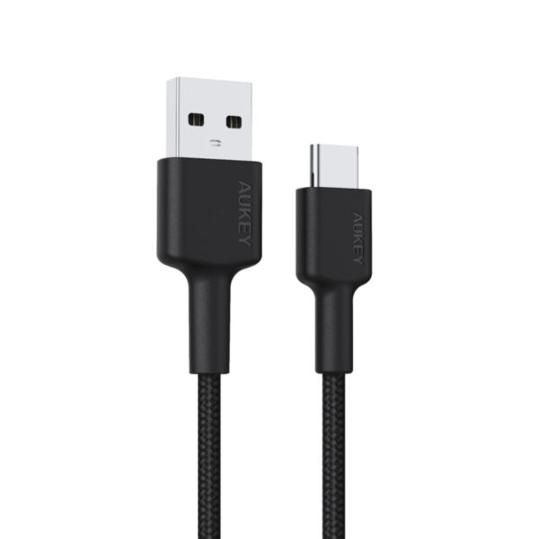 AUKEY CB-CD30 Impulse Braided AC Cable สายชาร์จ USB-A to C (0.9 เมตร)