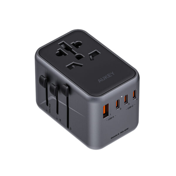 AUKEY PA-TA08 Travel Mate 65W GaN Universal Adapter with USB Ports