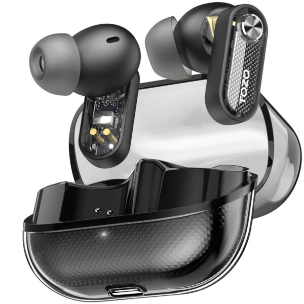 TOZO Aerosound 3 Hybrid Active Noise Cancelling Wireless Earbuds - Black
