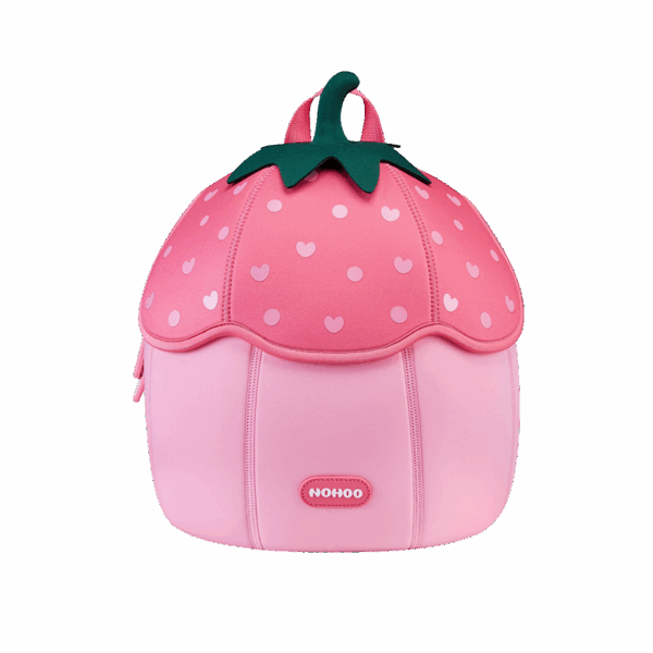 NoHoo Magic Series Backpack QK-0106-2 กระเป๋าสำหรับเด็ก – Strawberry