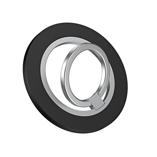 Gizmo Magnetic Phone Ring Holder Rotate GG-027 - Black