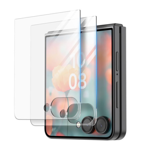 Araree Core Glass ฟิล์มกระจกหน้าจอนอกแบบใส (2ชิ้น) – Samsung Galaxy Z Flip 7 [Pre-Order]
