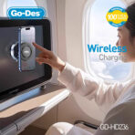 Go-Des Electric Vacuum Suction Cup Wireless Charging 15W (GD-HD236) - Image 3