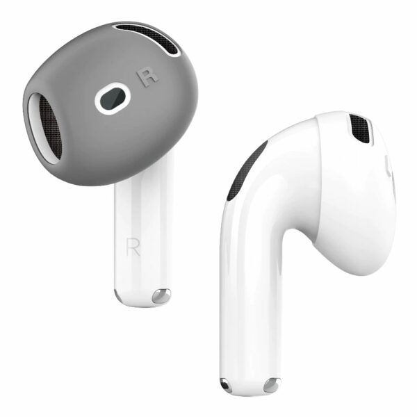 Elago Ear Tips Cover ที่ครอบหูสำหรับ AirPods 4 - Dark Grey/White