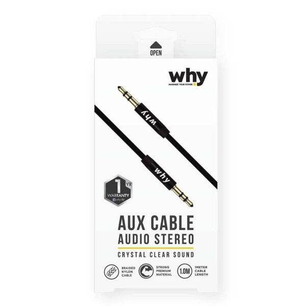 Why Link3 Aux 1M (AU-1031) - Black