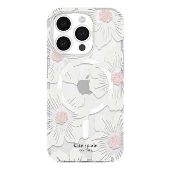 Kate Spade Protective Case with MagSafe Case เคส iPhone 15 Pro - Hollyhock Cream