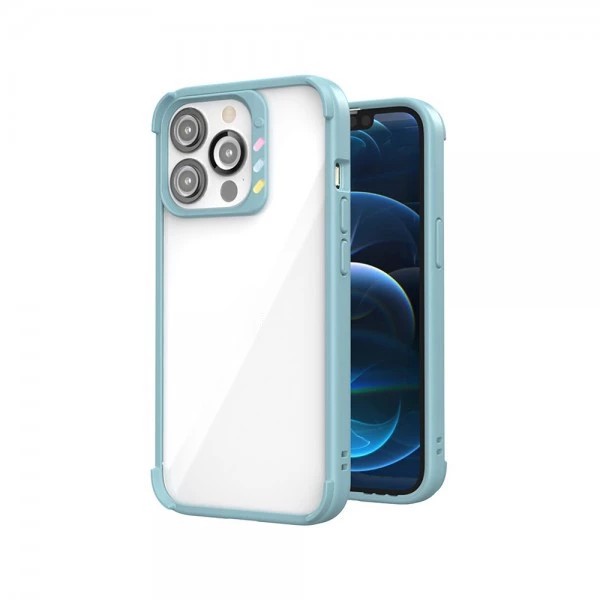 iPhone 13 Pro JTLEGEND Hybrid Cushion QCam Case - Ocean Blue