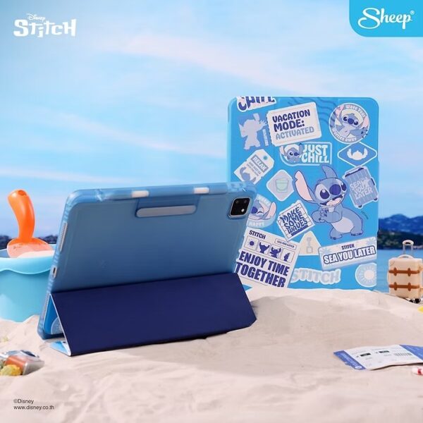 Sheep Trifold Disney Stitch Collection Case เคส iPad Air4/5/6 - Stitch Travel