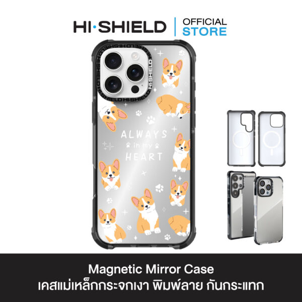 HI-Shield Magnetic Mirror Case เคส iPhone 16 Pro - S134