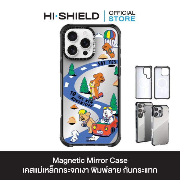 HI-Shield Magnetic Mirror Case เคส iPhone 16 Pro - S174