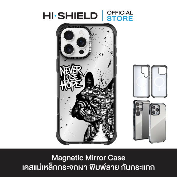 HI-Shield Magnetic Mirror Case เคส iPhone 16 Pro Max - S179