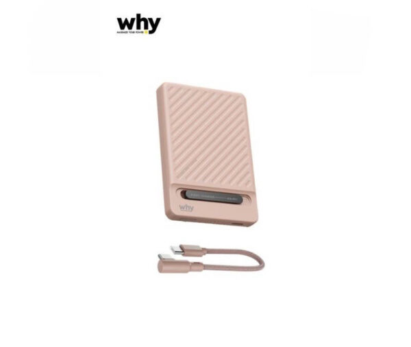 Why Starwar PowerBank 5000mAh Magnetic Wireless Charge (PB-403E) - Pink