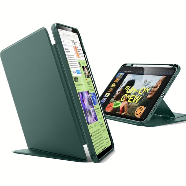 ESR Flip Magnetic Case (Pencil Holder) Case เคส iPad 11″ (A16/2025), iPad 10.9″ (10th/2022) - Green