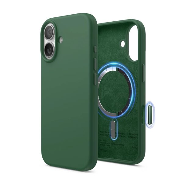 Elago Magnetic Silicone Case (Camera Control Key Included) เคส iPhone 17 - Alpine Green [Pre-Order]