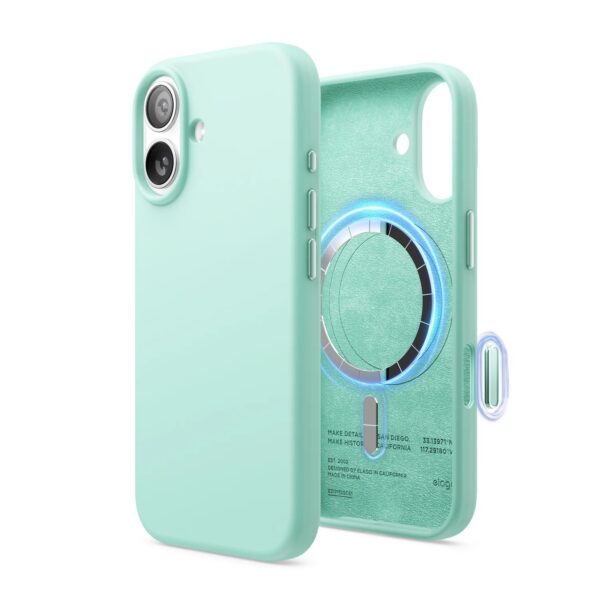 Elago Magnetic Silicone Case (Camera Control Key Included) เคส iPhone 17 - Aqua Sky [Pre-Order]