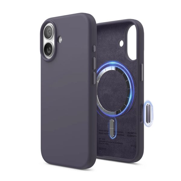 Elago Magnetic Silicone Case (Camera Control Key Included) เคส iPhone 17 - Deep Lavender [Pre-Order]