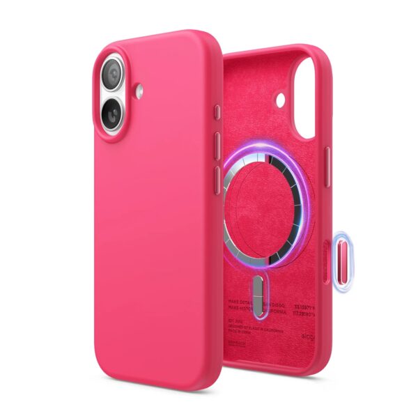 Elago Magnetic Silicone Case (Camera Control Key Included) เคส iPhone 17 - Ice Red [Pre-Order]