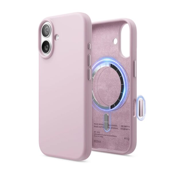 Elago Magnetic Silicone Case (Camera Control Key Included) เคส iPhone 17 - Light Lilac [Pre-Order]