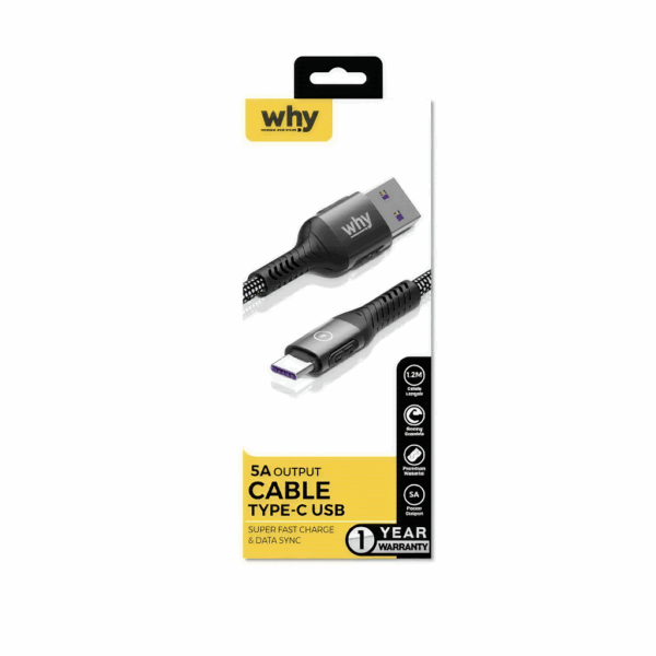 why Move USB-A to TypeC 1.2M UC-1291C - Black