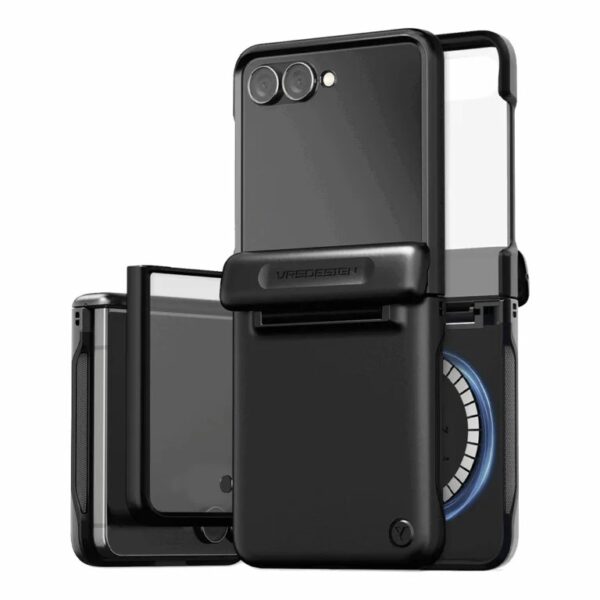 VRS Terra Guard Modern Halo Case เคส Samsung Galaxy Z Flip 7 - Black [Pre-Order]