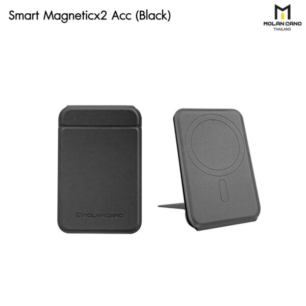 Molan Cano Magnetic Pocket Tripod Stand ขาตั้ง Smartphone พร้อมช่องเก็บบัตร - Black