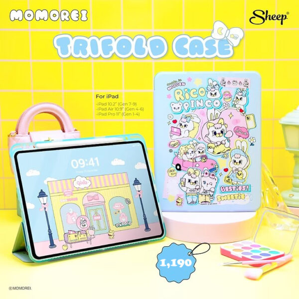 Sheep Trifold Momorei Collection Case เคส iPad Air 11″ (2025/2024) / Air 5 (2022) / Air 4 (2020) – Momorei Diary