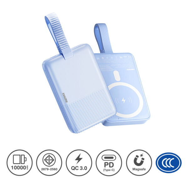 Remax Power Bank 10000mAh Magsafe (RPP-30) - Blue
