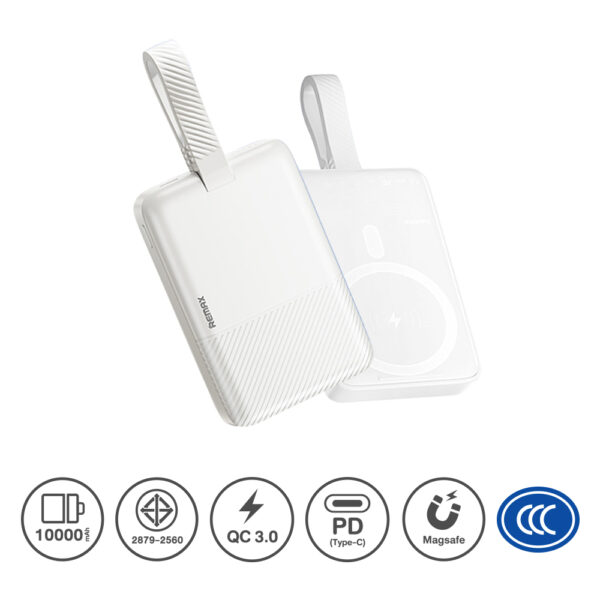 Remax Power Bank 10000mAh Magsafe (RPP-30) - White