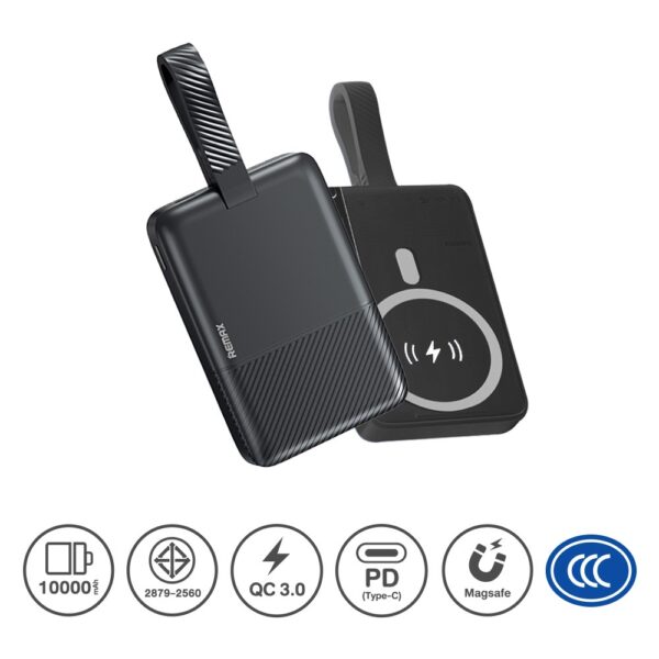 Remax Power Bank 10000mAh Magsafe (RPP-30) - Black
