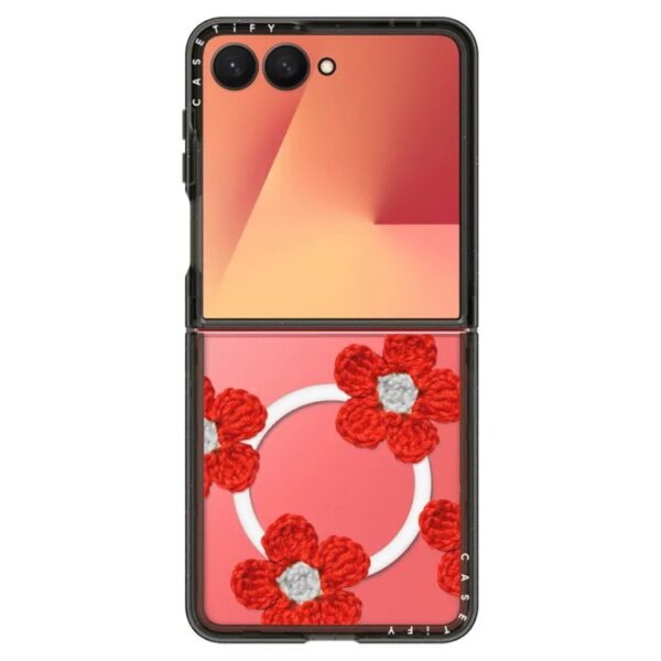 Casetify Impact Case with Magnetic Case เคส Galaxy Z Flip 7 –  Chrochet Red