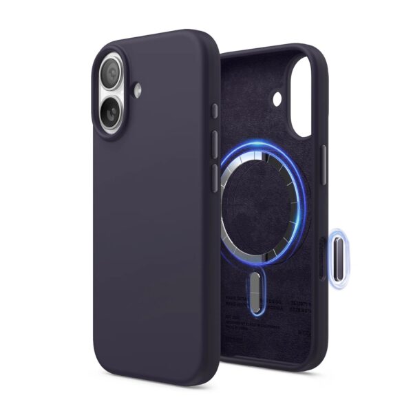 Elago Magnetic Silicone Case (Camera Control Key Included) เคส iPhone 17 - Deep Purple [Pre-Order]