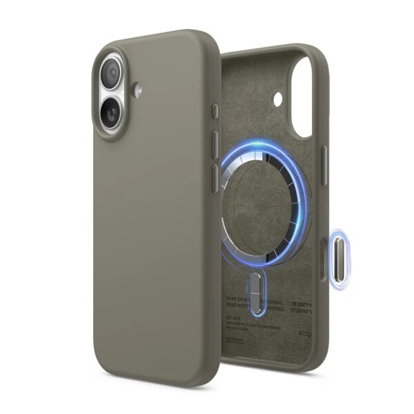 Elago Magnetic Silicone Case (Camera Control Key Included) เคส iPhone 17 - Medium Gray [Pre-Order]
